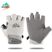ZHUOHUA Premium Fishing Gloves - UV Protection, Breathable Mesh & Non-Slip Grip for All-Day Comfort,for Cycling,Hiking,Camping