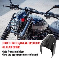 For Harley Breakout FXBR/S 2018-2022 2021 2020 2019 Motorcycle Light Black Front Headlight Outer Fairing Cover