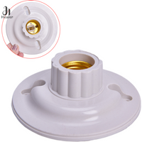 E27 LED Light Bulb Holder Round Socket E27 Base Hanging Lamp Socket Screw Base