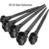 10-32mm Bidirectional Ratchet Wrench Socket, Plum Blossom Multifunctional Pointed Tail Adjustable Socket Adapter, Hand Wrench to