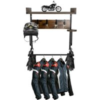 AliExpress NONE Motorcycle Helmet Holder with 4 Glove Chips and 4 Hooks Helmet Holder Wall Mount for Motorcycle Bike helmet Gear Clothes Hats