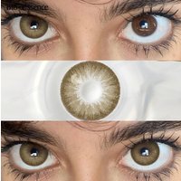 Bio-essence 2pcs Natural Brown Contact Lenses Big Eye Lenses for Daily Wear Beauty Pupils Hazel Cosmetic Eye Color Lens 14.5mm