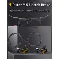 AliExpress NONE NUTT 4 Piston E-Bike Electric Scooter Hydraulic Disc Brake 140 160 180mm Rotor For A5 HX-D Kukirin g2 max NANROBOT D6+ N6 LS7