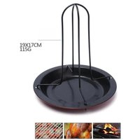 New Non Stick Pans Barbecue Grilling Baking Chicken Roaster Rack With Bowl BBQ Cooking Accessories Tools Home Barbecue Supplies