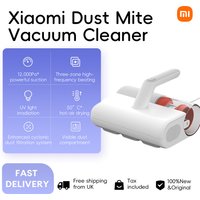Xiaomi Dust Mite Vacuum Cleaner, Mijia 12,000Pa Cyclone Suction Power Three-Zone High-Frequency Beats UV Light Irradiation 50°C Hot-Air Drying
