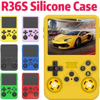 Color Silicone Protective Case for R36S Handheld Game Console Anti-Scratch Soft Shell Durable Cover for Gaming Devices