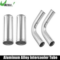 UXCELL 57-102mm OD 152mm Length Auto Car Aluminum Alloy Tube Intercooler Pipe 90/180 Degree Bend Elbow Air Intake Joiners Tubing