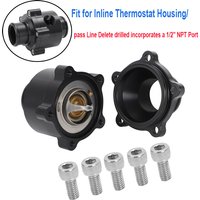 Fit for Inline Thermostat Housing/Bypass Line Delete drilled incorporates a 1/2" NPT Port