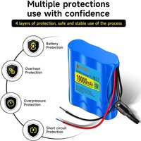 NEW Portable Super 12V 10000mah Battery Rechargeable Lithium Ion Battery Pack Capacity DC 12.6v 10Ah CCTV Cam Monitor +Charger