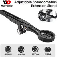 WEST BIKING Integrated Handlebar Garmin Support Speedometer Gopro Light Mount Road Bike Aero Bars Adapter For Wahoo XOSS Bryton