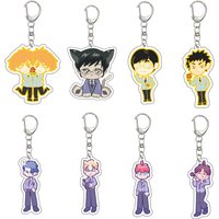 55MM Anime Ouran High School Host Club Keychain Fujioka Haruhi Suō Tamaki Ōtori Kyōya Hitachiin Hikaru Keychain Christmas Gifts