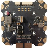 CAPTAINRC PDB 6x100A 3-14S BEC 5V5A/12V8A,Power Distribution Board PDB Outputs High Precision Current Sense for FPV Racing Drone