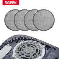 4Pcs For PS5 Console Dust Filter Dustproof Mesh Case Cover Easy Cleaning Faceplate Ventilator Game Accessory For PlayStation 5