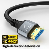 48Gbps HDMI 2.1 Cable 8K@60Hz 4K@120Hz UHD HDR High Speed 8k HDMI to HDMI Cable for 4k HDMI HDTV Gaming Monitor and more