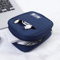 Oxford Cloth Travel Storage Bag Portable Organizer for Power Bank Headphones Data Cables Digital Accessories