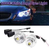 For BMW 5 Series E60 E61 LCI halogen 550i 535i 530i 520i 2007-2010 100W Error Free LED Angel Eye Ring Marker Light Bulbs