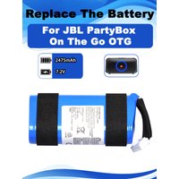 7.2V 2475mAh SUN-INTE-265 Replacement Battery For JBL PartyBox On The Go OTG Bluetooth Wireless Speaker