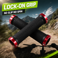 Lock On Rubber Bike Handlebar Grips Anti-Skid MTB Road Mountain Bicycle Handle End Cuffs Accessories