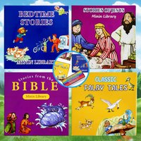 Mini English Short Story Bedtime Storybook,Bible Stories,Language Development,Rich Imagination,Classic Fairy Tales Kids Book