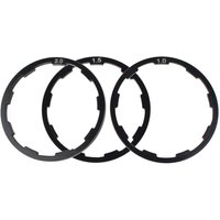AliExpress NONE 3Pcs Aluminum Alloy Bike Flywheel Spacer 3 Size Lightweight Bicycle Cassette Spacer Black Axle Gasket Set Bicycle Maintenance