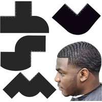 Beard Shaping Cards Easy to Use Hairlines with Precise Measurement Scales Sturdy Design Grooming Accessories for Men