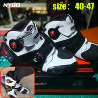 Motorcycle Riding Shoes Men's Cropped Anti-fall Anti-collision Breathable Four-season Racing Boots Motorcycle Off-road Shoes