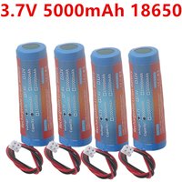 3.7V 18650 5000mah Lithium Battery for Flashlight Bluetooth speaker Hair Clipper Led Light Toy Car + PCB Protection Board