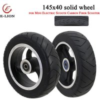 6Inch 145x40 Wheel Solid Tire with Alloy Rim/Plastic Hub for Mini Electric Scooter Fastwheel F0,jackhot,Nes Carbon Fiber Scooter