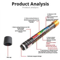 1PC Car Paint Thickness Tester Gauge Auto Paint Cars Paint Crash Check Test Paint Tester With Magnetic Tip Scale