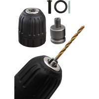 Impact Drill Electric Hammer Adapter Electric Keyless Drill Chuck Head 3/8-24UNF 0.8-10 mm Electric Wrench Conversion Head