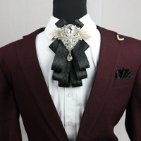 New Fashion Polyester Bowtie Casual Diamond Collar Flower Luxury British Style Neck Decoration Colorful Ties&Bows for Men