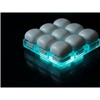 Portable Mechanical Keyboard Fidget Clicker Toy Keychain 1 2 3 4 9 Keys for Anxiety and Stress Relief for Adults Office Desk Use