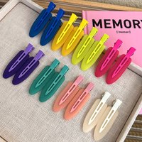 UXSL Fashion Frosted No Trace Hair Clip Women Summer Jelly Color HairPins Bangs Clip Women Girl Makeup Clip Barrettes Headdress