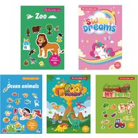 New Kids Reusable Sticker Book Multiple Scenarios Cartoon DIY Puzzle Educational Learning Classic Toys for Child Age 2-6 Gifts
