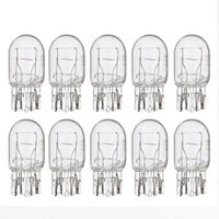 10 Pcs 5/21W Clear Glass Turn Signal Stop Brake Tail Light Bulbs LED Turn Singal Light Reverse Brake Backup Lamp Tail Light