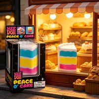 Newest Nee-doh Nice Cake Colorful Ice Cream Shaped Sensory Stress Reliever Fidget Tool for Anxiety & Focus for Adults & Kids