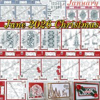 June 2026 Christmas Die Festive Sentiments and Foliage Snowflakes Metal Cutting Dies for DIY Making Card Scrapbook Paper Craft