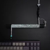 Keyboard Customized Spiral Coiled Cable Luminous Weight Rod Reel Aviation Plug-in Cable Supports Magnetic Axis Inductive 8K 16K