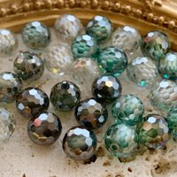 3-12mm Wholesale Never Fade Green Moissanites Beads Stone DIY Round Cut Moissanite Spherical Beads With Certificate