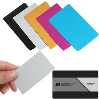 50Pcs/Set Portable Metal Business Card Aluminum Blank Laser Engraving Cards Special Logo Printing Customizable Office Supplies