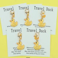 1/5/10/20/50/100pcs Cute Little Yellow Duck Keychains, Perfect for Gifting to Friends Who Love Cute Things, Daily Sharing, Gradu