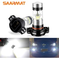 2PCS Car Fog Light PSX24W H16 PWY24W PSY24W S19W Car Light Bulbs Led Lamp 20SMD 3030 Chip Fog Driving Lamp Lighting 3000K 6000K