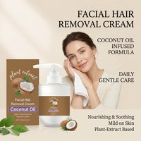 Facial Hair Removal Cream Removing Hair Control Oil Soothing Skin Non-irritating Moisturizing Coconut Oil Painless Hair Remover