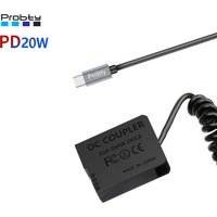 PD20W USB-C To DMW-DCC8 DMW-BLC12 Dummy Battery for Panasonic DMC-FZ300 DMC-FZ330 DMC-FZ2000 DMC-FZ2500 DC-FZ10002 DC-FZ1000 II