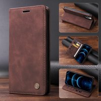 Matte Leather Flip Cover For Samsung Galaxy S24 S23 S22 S21 S20 Ultra Plus S23FE S21FE Note20 Ultra Wallet Case Magnetic Retro