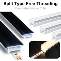Tube de revêtement de Gel de silice néon LED, panneau intégré, Gel de Silicone Flexible, étanche IP67, pour bande Led COB 5050, intérieur et extérieur