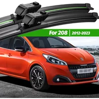 For Peugeot 208 2012-2023 2pcs Front Windshield Wiper Blades 2013 2014 2017 2018 2019 2020 2021 Windscreen Window Accessories