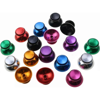 1Pair 3D Aluminum Metal Analog Joystick Thumb Stick Grip Cap for PS 5 Gamepad Controller