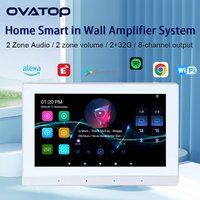 Inteligentny ekran dotykowy z systemem Android 11, WIFI, odtwarzanie muzyki z kart TF, głośniki sufitowe o mocy 8x30W, panel sterowania, wzmacniacze ścienne Bluetooth.