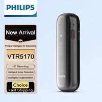 Neuer Philips VTR5170 Smart Recording Pen 16G HD Rauschunterdrückung Meeting Record Ein-Klick-Aufnahme für Schüler zum Lernen von Unternehmen